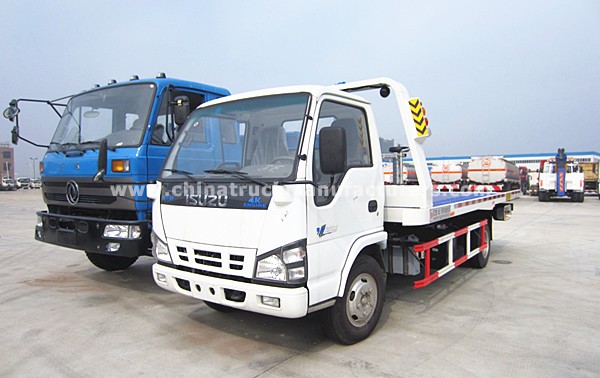 Japan Euro 4 5 tons flat recovery wrecker tow truck trailer car