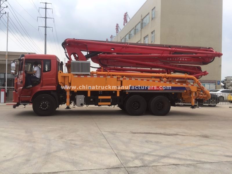 Dongfeng 6x4 35M Truck Mounted Concrete Boom Pump Truck