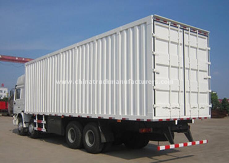 SHACMAN 8x4 270hp van cargo truck