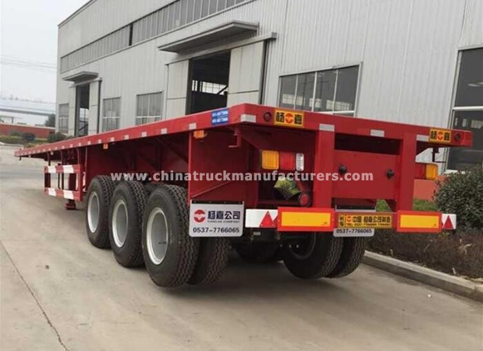hot-selling flatbed load 40ft container semi trailer