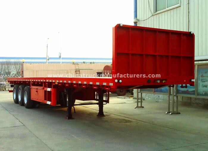 hot-selling flatbed load 40ft container semi trailer