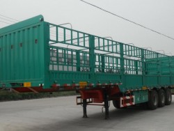 Transport poultry fence truck trailer with side wall