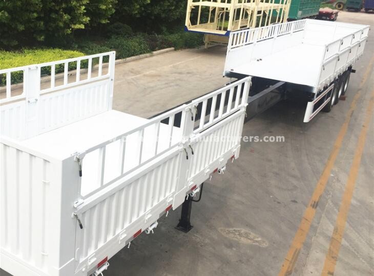Commercial vehicle used 3 axles semi trailer cargo trailers