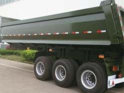 Hydraulic cylinder rear dump truck semi trailer