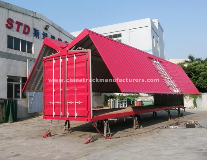 40 ft wingspan flying open shipping container