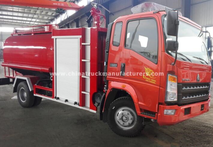HOWO 4X2 6 ton fire water truck