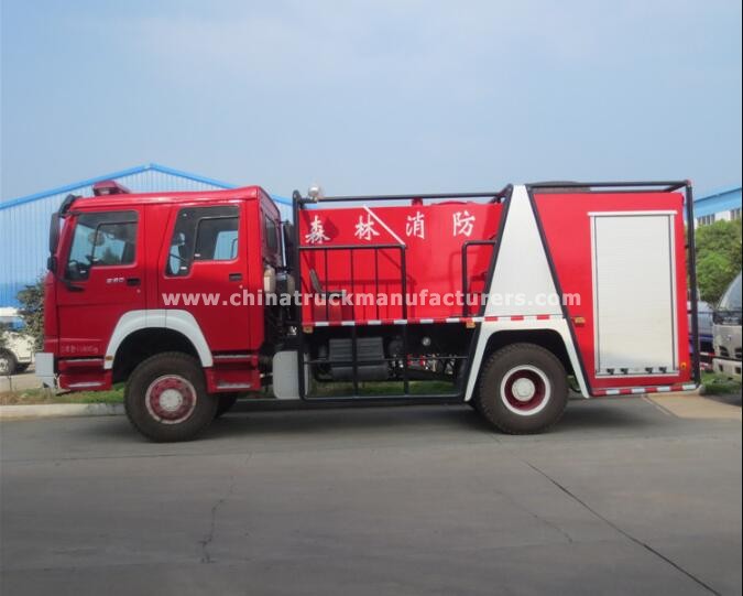 China 6m3 water foam fire fighting truck