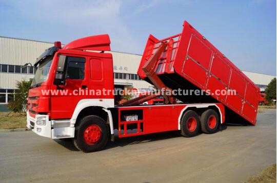 HOWO 6x4 fire truck with containerized firefighting equipment