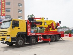 howo 8x4 80 ton truck mounted crane