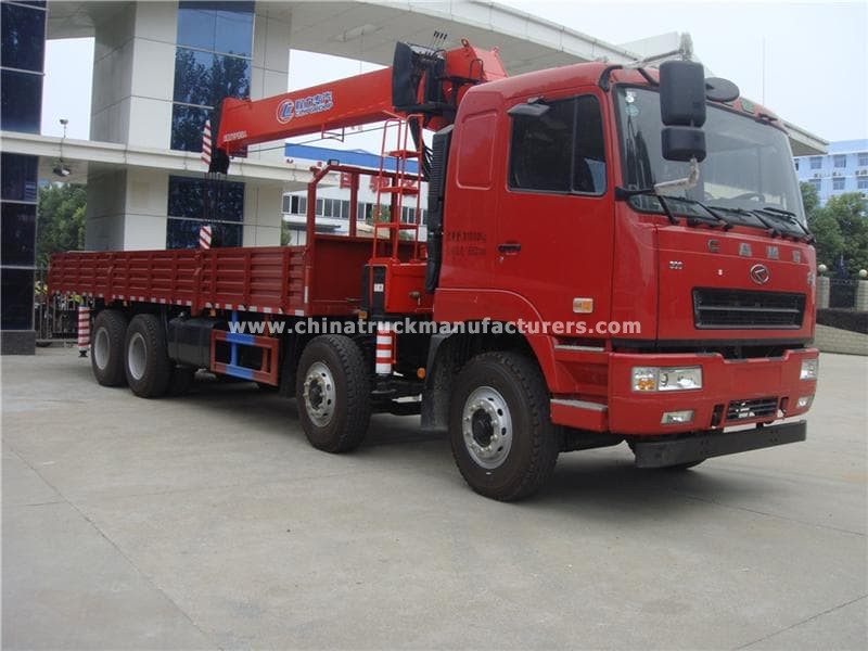 CAMC 8x4 16 ton truck with lifting crane