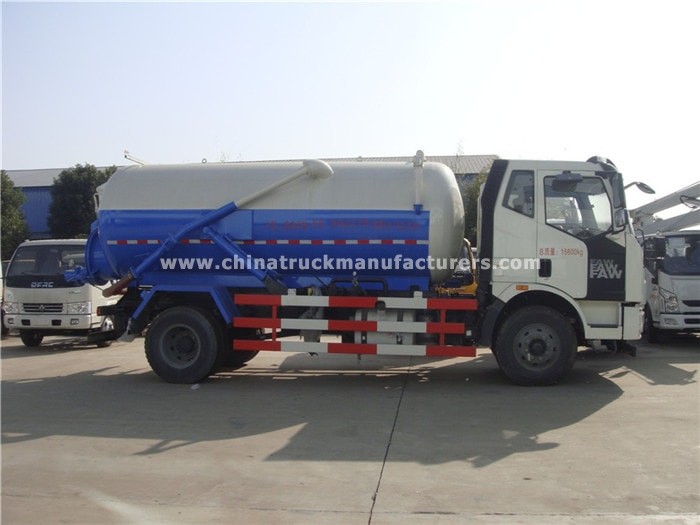 FAW 4x2 10 ton sewer cleaner truck