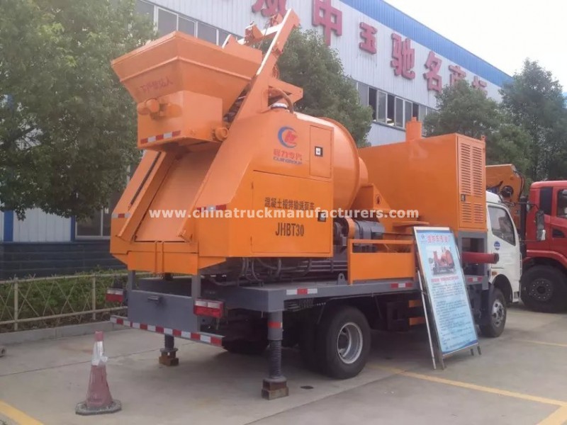30m dongfeng 4x2 small truck mounted concrete pump