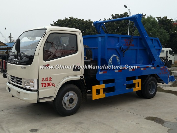 China 4 wheel 4 ton Swing Arm Garbage Truck