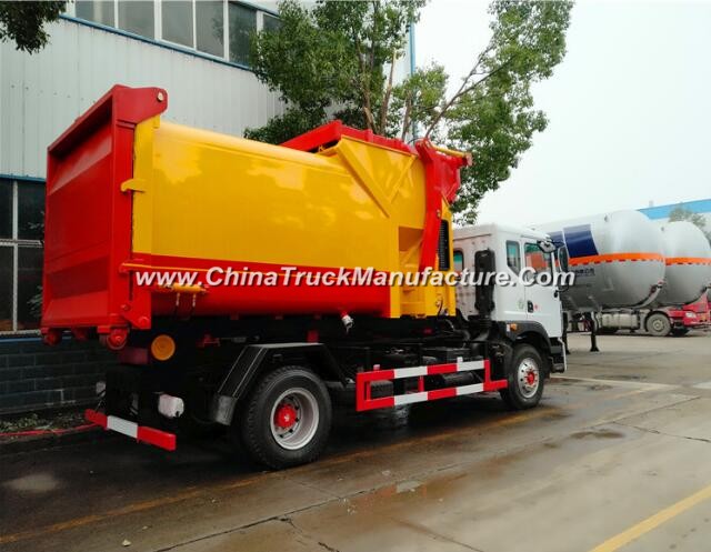 China 4x2 10 ton am roll garbage compactor truck
