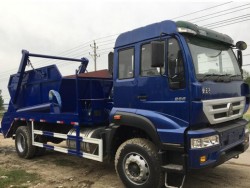 China 4x2 12 ton container lifter rubbish truck