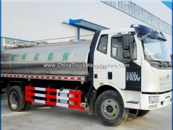 FAW Insulated Milk Delivery Truck 12000L 12tons Milk Tank Truck