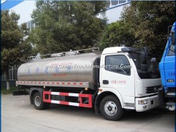 Dongfeng Insulated Milk Tank Truck 8000liters Milk Transport Tank Truck