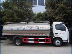 Dongfeng Small Fresh Milk Tank Truck 5m3 Milk Transporter Truck