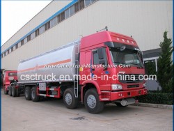 Heavy Duty Sino Truck HOWO 8X4 30000L Oil Tank Truck 35000L Fuel Tank Truck for Sale