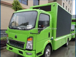 Sinotruk HOWO 4X2 LED Screen P8 P10 Small LED Advertising Truck for Sale