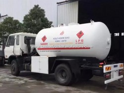 Promotional 15000liters 15cbm 8tons Dongfeng LPG Bobtail Tanker Trucks for Sale