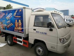 4*2 Foton Mini Refrigerated Van Trucks Freezer 1.5tons Payload Price
