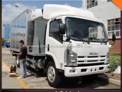 Sales Isuzu 25m3 Stainless Steel Plate Refrigerated Box Van Truck