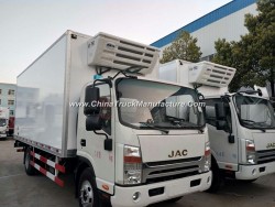 JAC Cold Freezer Transport Truck 5 Tonne Gvw Refrigerated Box Vans for Sale