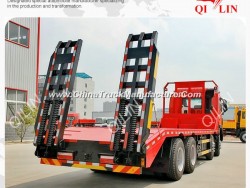 30 Tons Drop Deck Truck with 1000mm Hydraulic Ramp