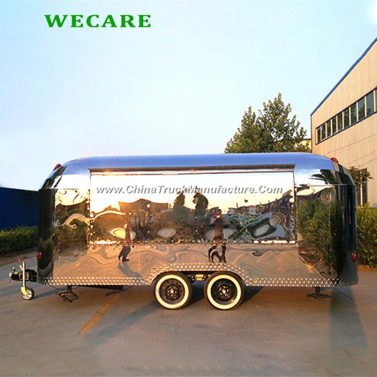Electric Mobile Stainless Steel Food Truck for Fast Food