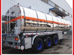 China Aluminium Tank for Fuel Oil/Water Storage Semi Tank Trailer