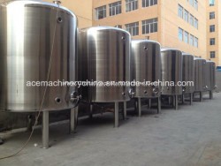 Sanitary Stainless Steel Beverage Tank Liquid Vertical Storage Tank (ACE-CG-6K)