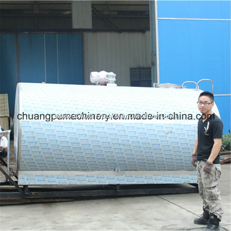 3000L Horizontal Stainless Steel Milk Cooling Machine, Milk Cooler Tank