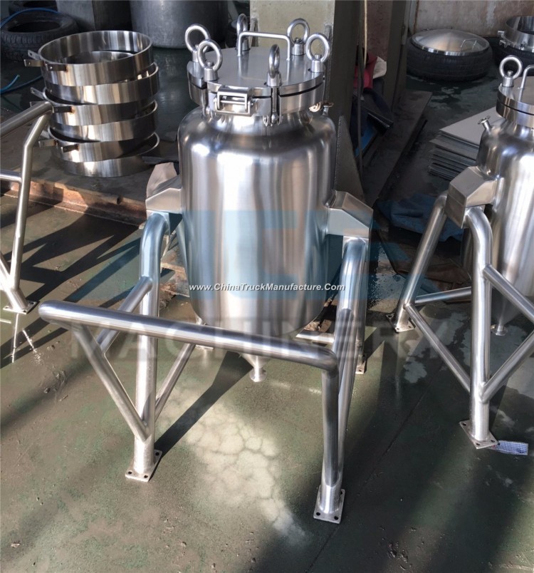 Multi Stage High Quality Food Grade Stainless Steel Movable Mixing Tank