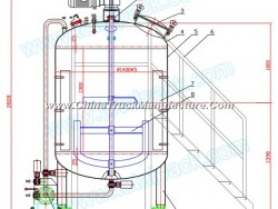 Mixing Tank for Cosmetics or Beverage (ACC-200A)