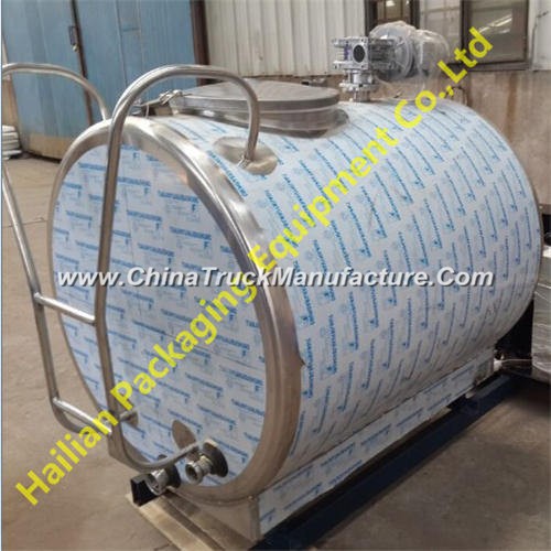 Stainless Steel Horizontal Milk Cooling Tank