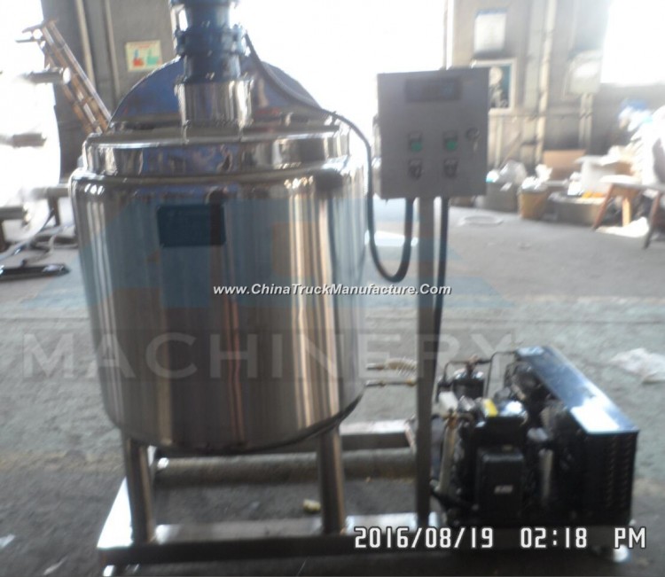 Customized Stainless Steel Vertical Milk Directly Cooling Tank