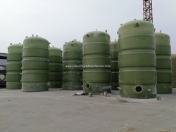 GRP Fiber Glass FRP Vessel Tank Conatiner for Chemical Solution or Water
