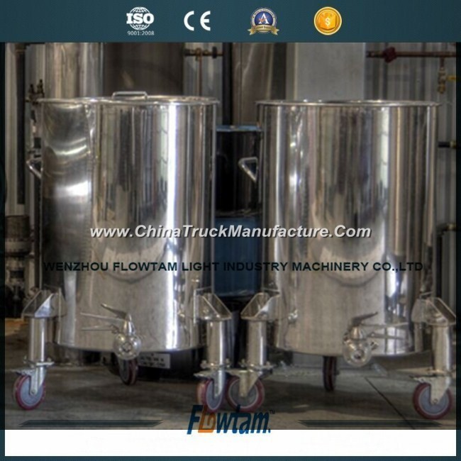 Stainless Steel Mobile Storage Tank Without Insulation