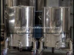 Stainless Steel Mobile Storage Tank Without Insulation