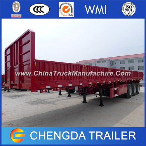 3 Axles Flatbed Container Utility Cargo Truck Semi Trailer for Transport