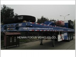 40-60ton 40FT- 20FT Container Truck Flatbed Semi Trailer