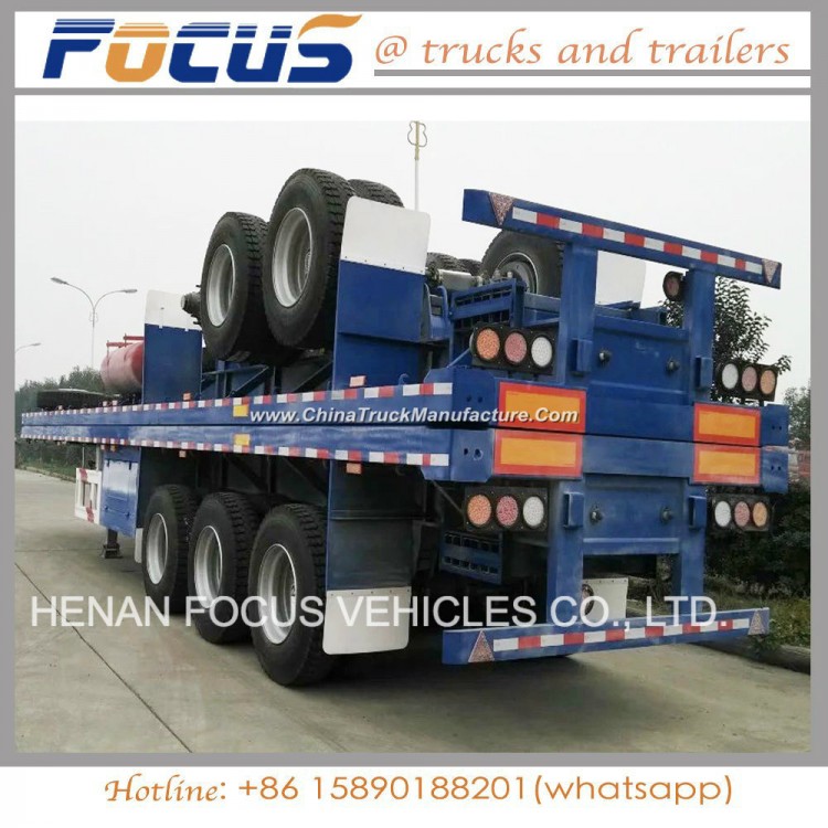 Manufacturing 3 Axles 40FT Flatbed Semi Trailers for Sale