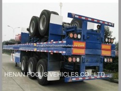 Manufacturing 3 Axles 40FT Flatbed Semi Trailers for Sale