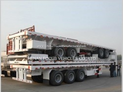 40FT Tri-Axle Flatbed Container Truck Semi Trailer