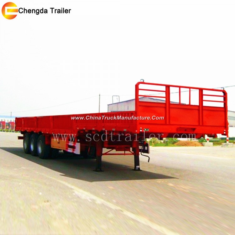 40FT Flatbed Container Semi Trailer with 12 Twist Locks