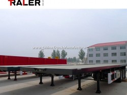 CCC ISO 3 Axle 40FT Flatbed Container Truck Semi Trailer