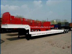 Factory Selling 60t Lowbed Trailer 50t Lowbed Semi Trailer