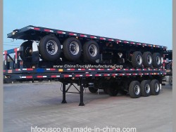 2 Axle 40FT Flatbed Container Semi Trailer for Africa