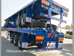1/2/3/4 Fuwa Axles 20FT 40FT Container/Utility/Cargo Flatbed/Platform Truck Semi Trailer